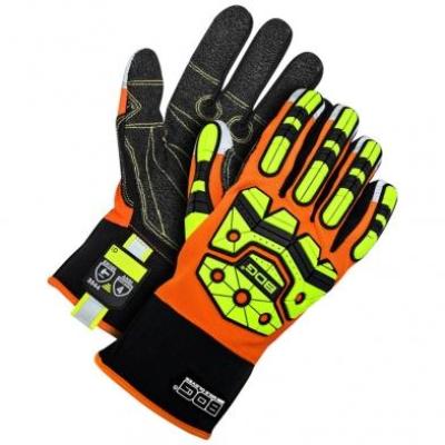 BDG Impact Performance Glove Cut Resistant Palm Hi-Viz Orange