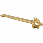 **Clearance** BUNG WRENCH - Drum Plug Wrench, 3/4 in, 2 in, Brass Alloy, Natural, Offset