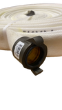 ***CLEARANCE*** Snap-Tite National 8F 1.5" x 100' White Mildew Treated c/w Quarter Turn Forestry Couplings