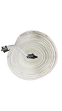 Snap-Tite National 8F 1.5" x 100' White Mildew Treated c/w Quarter Turn Forestry Couplings