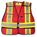 Red 100% Polyester Soft Mesh Safety Vest