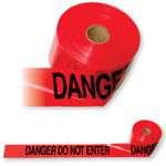 DANGER DO NOT ENTER BARRICADE TAPE 3" X 1000'