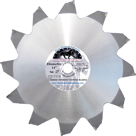 Desert Diamond 12 Tooth Carbide Roof Ventilation Blades