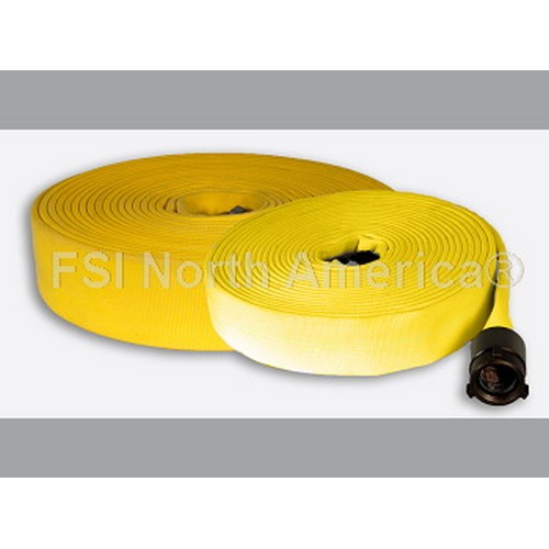 FSI Lightweight EDPM Rubber Lined Yellow Fire Hose – Associated Fire Safety  Group