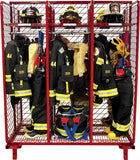 Free Standing Red Rack Gear Storage