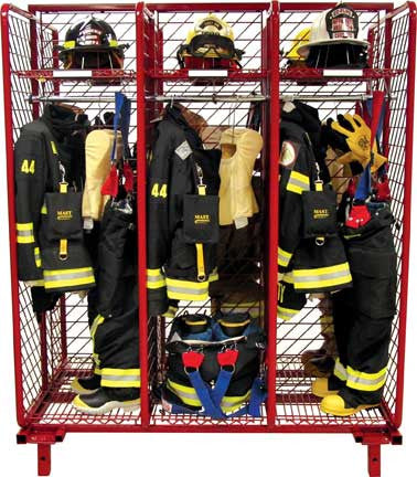 Free Standing Red Rack Gear Storage – Associated Fire Safety Group
