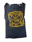 Turnout Gear Bag (Sportdura, Black) Silkscreen Generic Maltese Crest (Antique Gold)