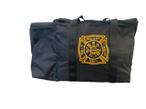 Turnout Gear Bag (Sportdura, Black) Silkscreen Generic Maltese Crest (Antique Gold)
