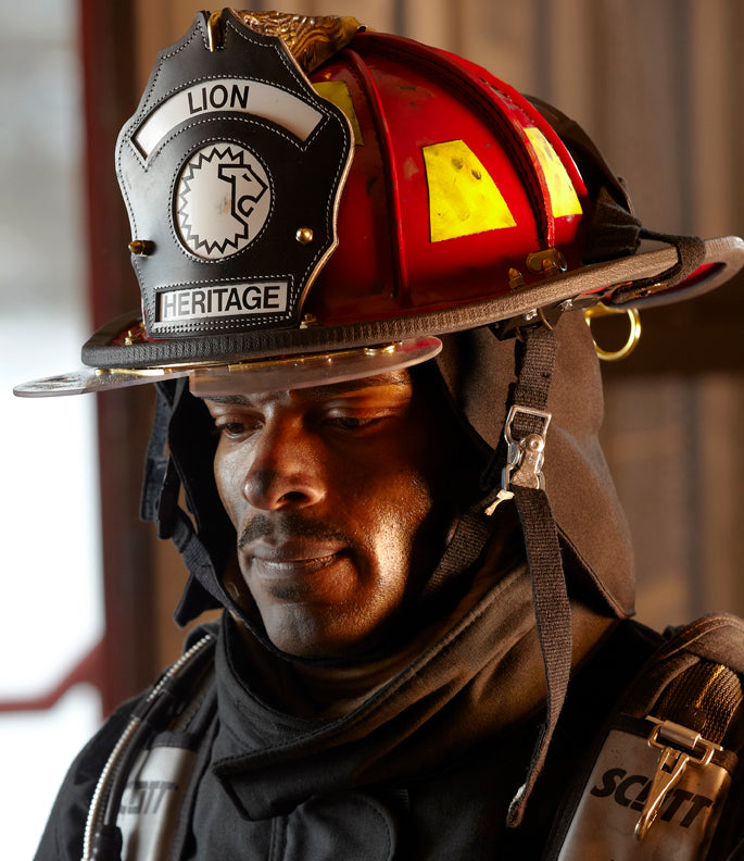 LION Heritage Leather Structural Helmet – Associated Fire Safety Group
