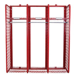 Wall Mounted Red Rack Gear Storage