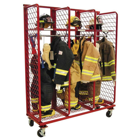 Mobile Red Rack Gear Storage